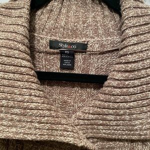 Style&Co Shawl Collar hand knitted cardigan